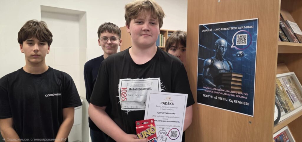 Bibliotekos avataro gimimas Santarvės gimnazijoje